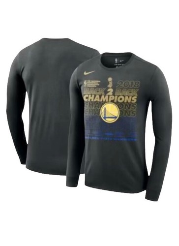 Nike XXL LONG SLEEVE Golden State Warriors ‘18 NBA Champs Locker Room T Shirt - Picture 1 of 10
