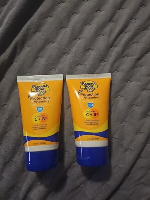 2 Banana Boat Sunscreen Lotion UVA UVB Broad Spectrum SPF 30 With Vitamins C B3