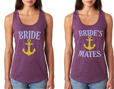 Bachelorette Party TANK TOPS BRIDESMAIDS "Brides Mates" Wedding shirts