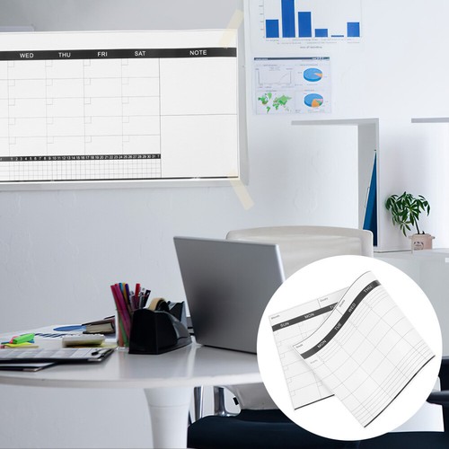 3pcs Undated Erasable Schedule Chart Weekly Dry Erase Board Double-Sided - Picture 5 of 12
