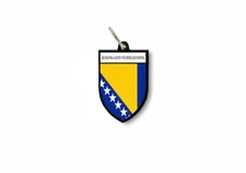 keychain key chain ring flag national souvenir shield bosnia