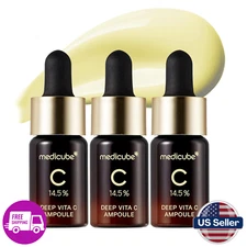 MEDICUBE Deep Vita C Ampoule 2.0 10g x 3ea  Elasticity, Melanin Care K-Beauty
