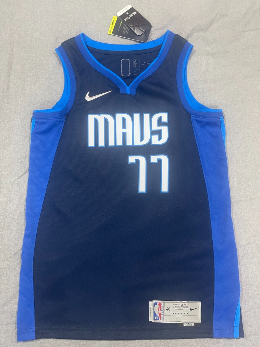 NBA Nike Luka Doncic Jersey Dallas Mavericks Mens Small Earned Edition  Swingman