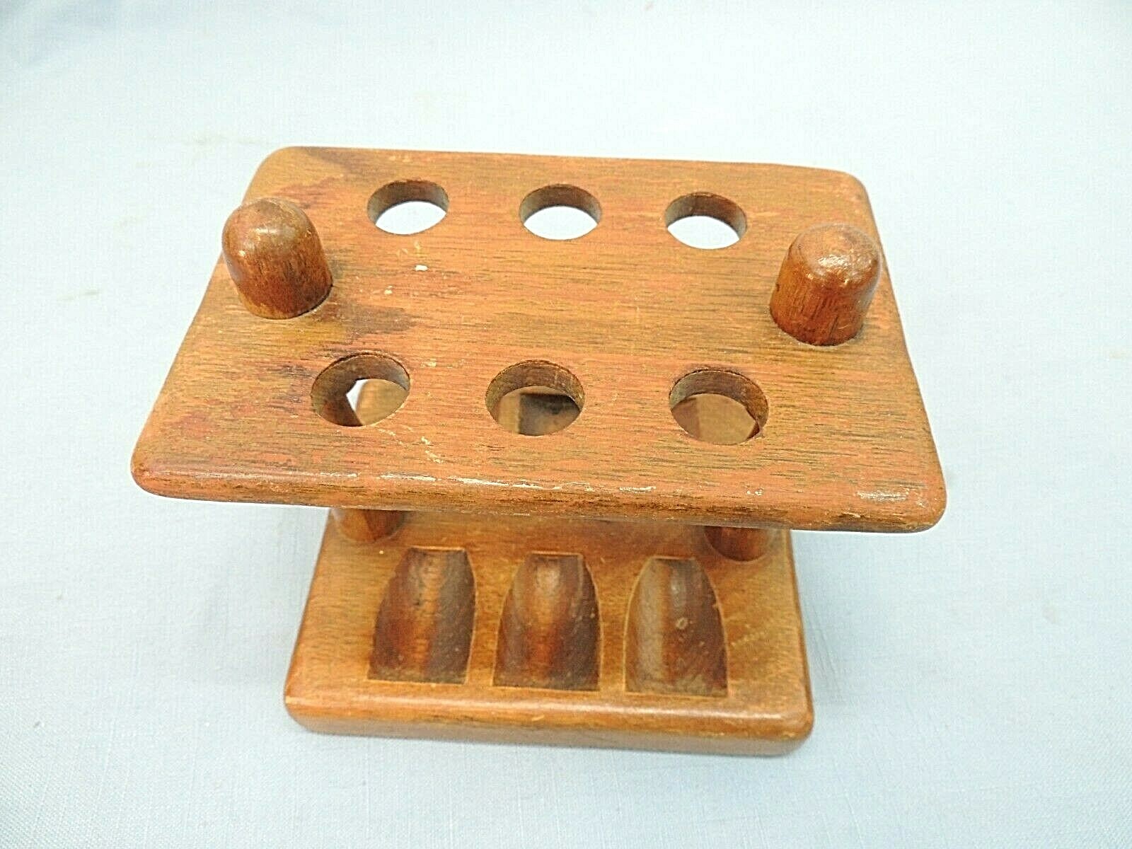 VINTAGE WOOD PIPE STAND eBay
