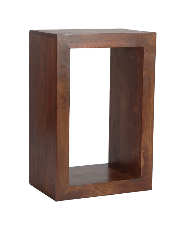 SOLID MANGO WOOD DAKOTA STORAGE CUBE NEW INDIAN FURNITURE