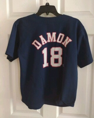 Boston Red Sox Team Jersey Short Sleeves Size L YOUTH Button Down