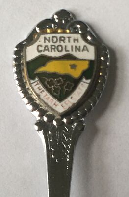North Carolina The Tarheel State Vintage Souvenir Spoon Collectible