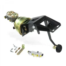 53-56 Ford Truck FW 8 Dual Brake Pedal kit Disc/Drum3in Rubber Pad