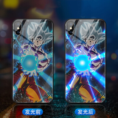 Induction Anime LED Light up Glass Phone Case Cover for iPhone 16 15 13 Pro Max