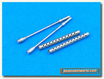 Aber 1/35 2 Turned US .30 Cal Barrels for Machine Gun Browning M-1919 A4 #35L-62