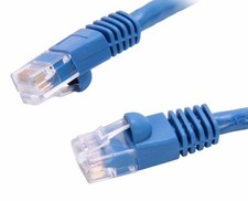 Coboc CY-CAT6-01-BL 1ft. 24AWG Snagless Cat 6 550MHz UTP Ethernet Cable - Blue