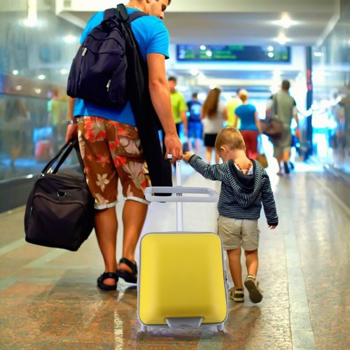 20" Expandable Luggage with Spinner Wheels, Mom Suitcases with Child Seat Design - Picture 8 of 24