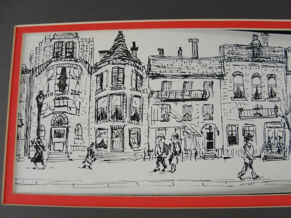 ARTE ORIGINAL ✍️ DIBUJO A TINTA DIBUJOS ANIMADOS PAISAJE URBANO FEDELLE DIBUJADO A MANO + IMPRESIÓN  Foto 4 de 4