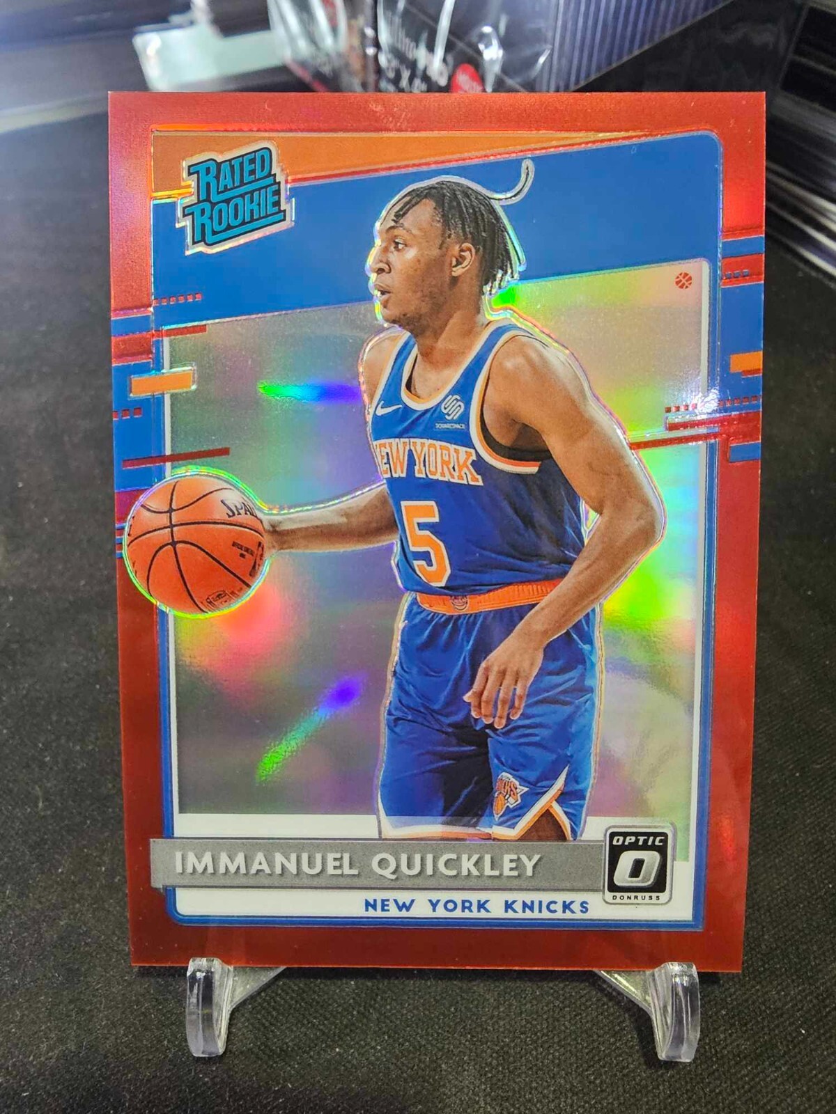 2020-21 Panini Donruss Optic Immanuel Quickley #175 Red 44/99 RC!
