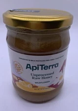 Api Terra Unprocessed Raw Honey~Wildflower 22 oz. 100 % Raw Honey