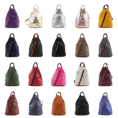 ladies soft leather backpack