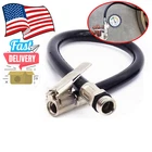Car Air Rubber Hose with Lock-On Clip Chuck, Self-Locking Tire Inflator, 1/2 Inc