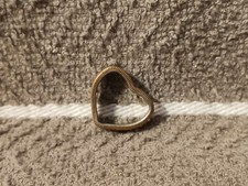 2021 Washinghton Quarter Heart Pendant handmade small 3/4"X3/16"