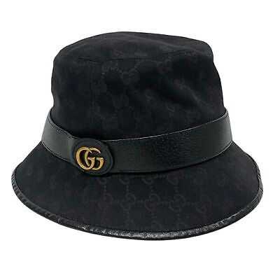 GUCCI 576587 GG Canvas Hat Black Unisex GZl15s8w | eBay GUCCI 576587 GG Canvas Hat Black Unisex GZl15s8w | eBay