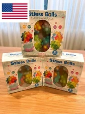 Stay Playful! Stress Relief Balls,Soft Sensory Fidget Toy for Adults & Kids, 4pk