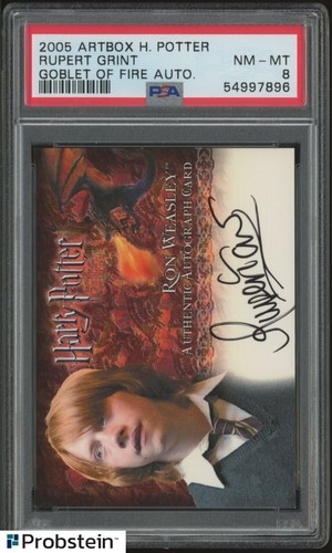 Rupert Grint Signed 2005 Artbox Harry Potter Goblet of Fire AUTOGRAPH AUTO PSA 8