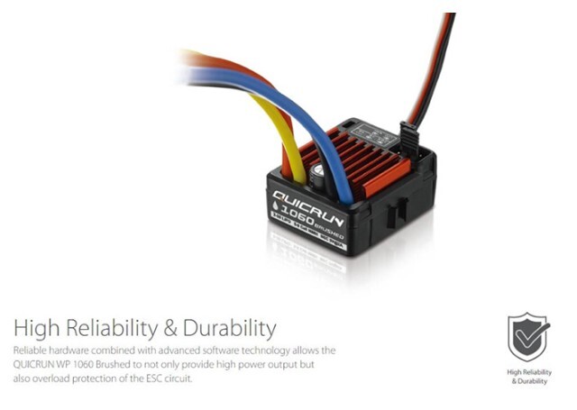 Hobbywing 1060 Impermeabile Regolatore Di Velocit&agrave; Con Spazzole Esc Per 110 Pezzi Di Ricambio Per Auto Rc P5~p126134612