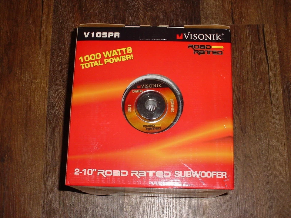 Ultra Raro Visonik V105PR Subwoofers Coche 10 Pulgadas Un Par Totalmente Nuevo L@@K!! Foto 3 de 3