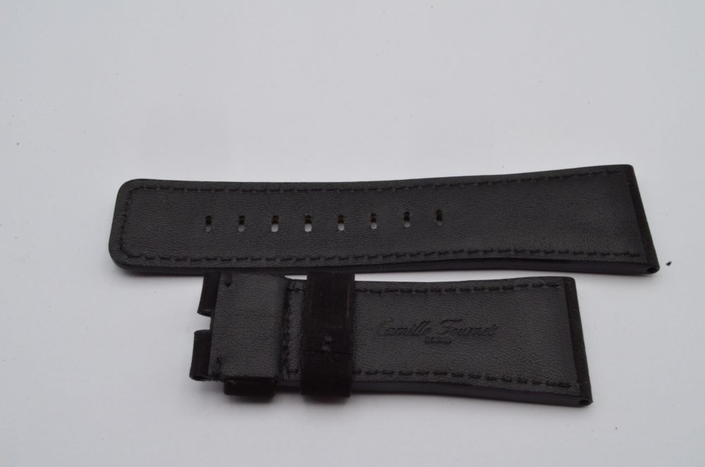 Camille Fournet Leather Bracelet 28mm for Buckle 24mm New Camille Fournet Leather Bracelet 28mm for Buckle 24mm New