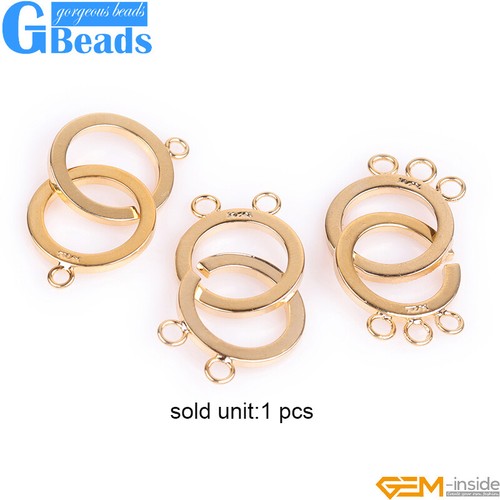 Connector Hook and Eye Clasp Jewelry Making Clasps Necklace 14K Gold Filled - Picture 12 of 39