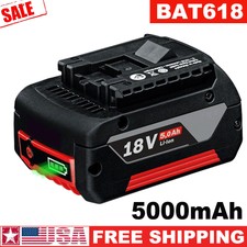 18V 5.0AH for Bosch BAT618 BAT609 Li-ion Battery BAT620 BAT610G BAT619G 24618-01