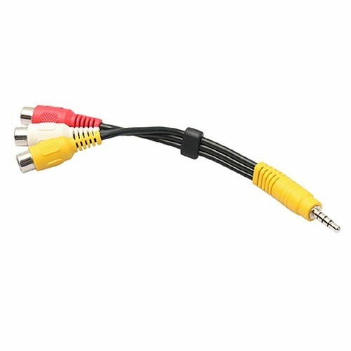 3.5mm Mini AV Male Plug to 3 RCA Female Audio Video AV HDTV LCD TV Cable Adapter - Picture 6 of 8