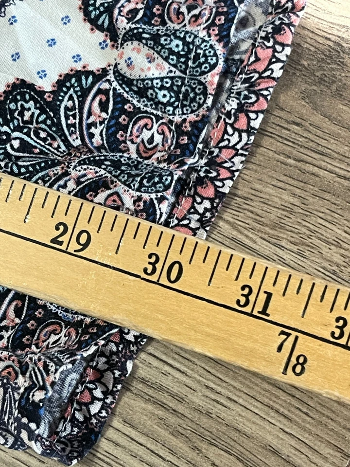 Pantalones Joe B, Para Mujer Talla XL, Blanco Rojo Negro, Floral, Pull On, Pierna Ancha Foto 4 de 4