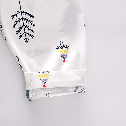 Infant Baby Boys Girls Pajamas Set Silk Satin Short Sleeve Cartoon Top and Pants - Bild 106 von 244