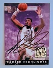 Karl Malone signed 1993-94 Fleer Ultra -  Career Highlights #2 - Jazz Autograph