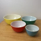 Pyrex Primary Colors Nesting Mixing Vintage Bowls Set of 4