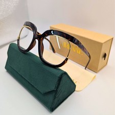 Übergroße Brille klare Gläser großes Gestell Vintage Retro Mode Geschenkset VIRENNÉ