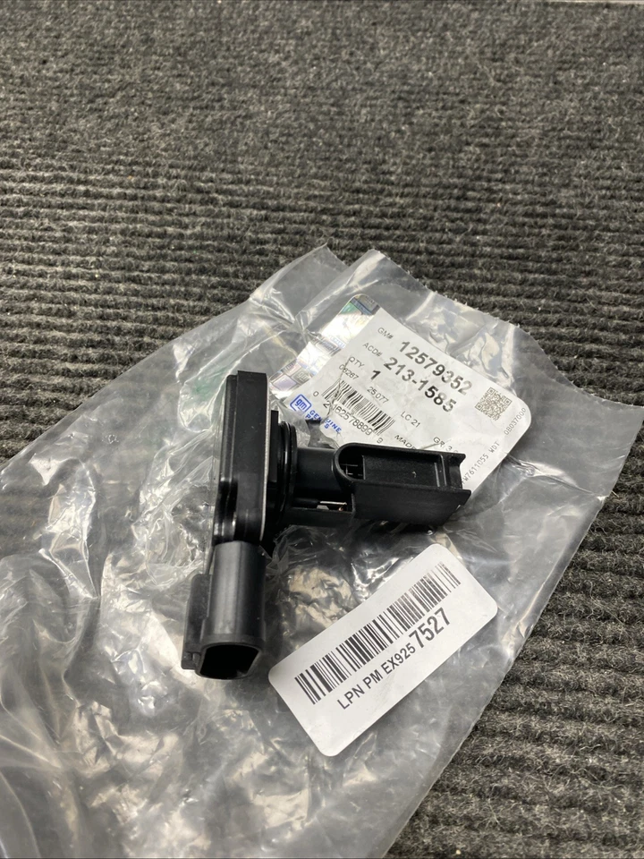 Sensor de flujo de aire de masa GM 12579352 genuino Foto 2 de 4