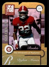 2021 DONRUSS ELITE DYLAN MOSES ER44 RC 2001 ELITE RC STATUS DIE CUT /32 ALABAMA
