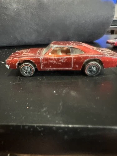 New ListingHot Wheels Redline Custom Dodge Charger 1968/1969 Red White Int. Missing Hood