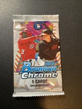 2023 Bowman Chrome Baseball Pack-5 Cards-Factory Sealed****Ships Free****