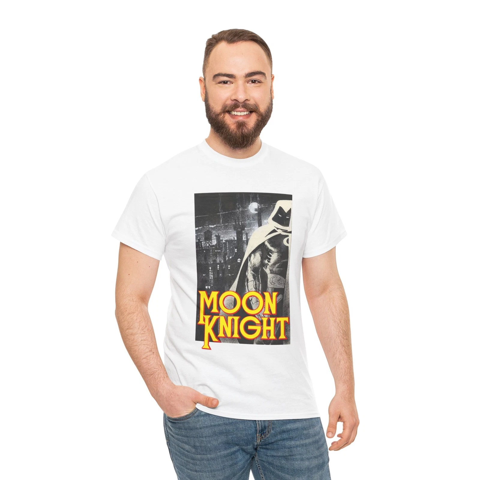 Moon Knight T-Shirt - Bill Sienkiewicz Art - Marvel Comics 1980s