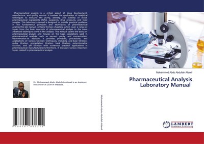 Pharmaceutical Analysis Laboratory Manual Mohammed Abdo Abdullah Altawil
