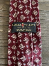 ROBERT TALBOTT Best of Class Nordstrom Men  s Silk Hand Sewn Necktie Burgundy 60  