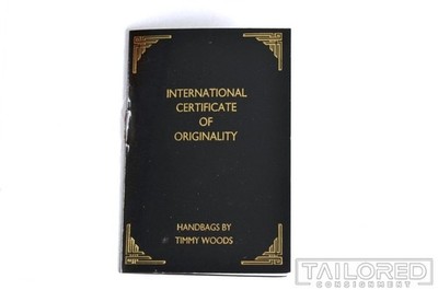 NEW - TIMMY WOODS Beverly Hills Wooden Carved Purse Tropical Leaf