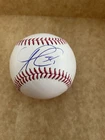 OZZIE ALBIES SIGNED GAME BASEBALL ATLANTA BRAVES AUTO MLB JSA COA