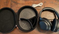 Sony WH-1000XM3 Wireless Noise Cancelling Headphones Black Work Great Clean