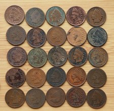 [25] Cull/UGLY  Indian Head Pennies (1859-1909) - Choose How Many Lots Of 25
