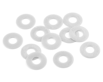 Webster Mods 1/8 Scale Protective Body Washers (12) (White) [WMBPW18W]