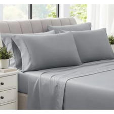 Hotel Signature Sateen 6-Piece King Sheet Set Soft Luxury Bedding Set N748