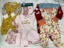 NWT/NWOT Newborn Girl  s Gerber/Wonder Nation Clothing Lot, 17pc